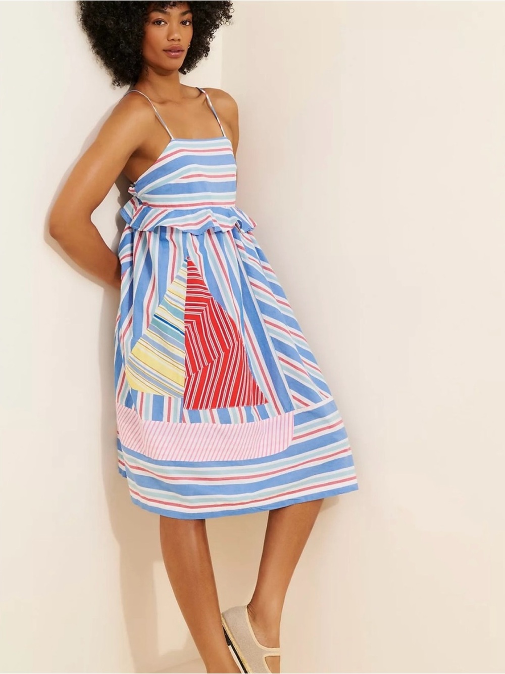 Celandine Sailboat Striped Sundress